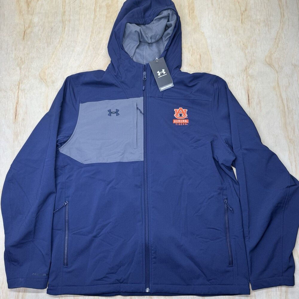 NEW Auburn Tigers Under Armour Gameday Collegiate Shell Jacket XL Blue Gray